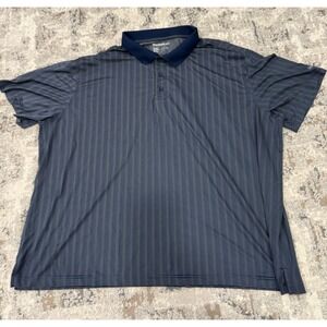 Reebok Shirt Men's size 5XL golf Performance Big Stretch flex Blue logo Casual